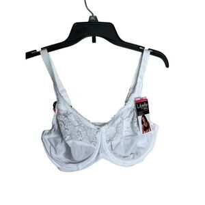 Lilyette by Bali Minimizer Bra LYD444 Ultimate Smoothing White Womens Size 36D